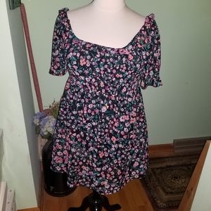 NWT BCBG Paris Smocked Dress XL (16-18)